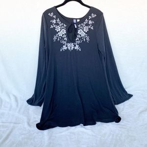 Floral Neckline Dress